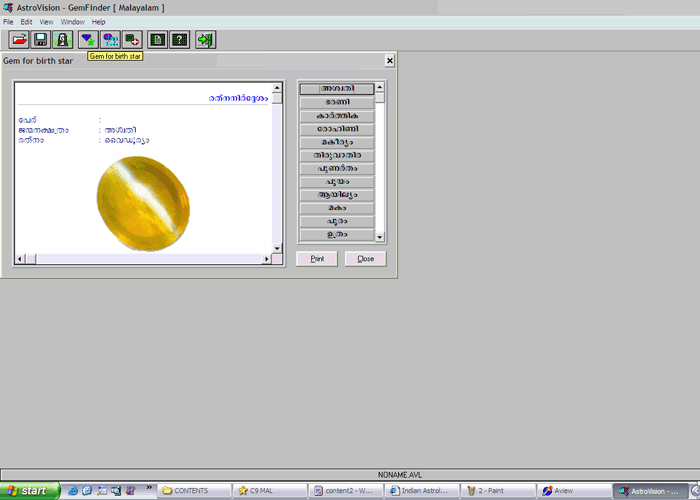 horoscope software data entry gui