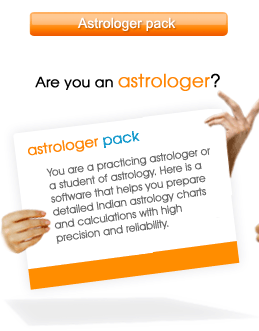 Astrologer Indian Astrology Software- Horoscope, with remedies, panchagam, gemology, numerology,