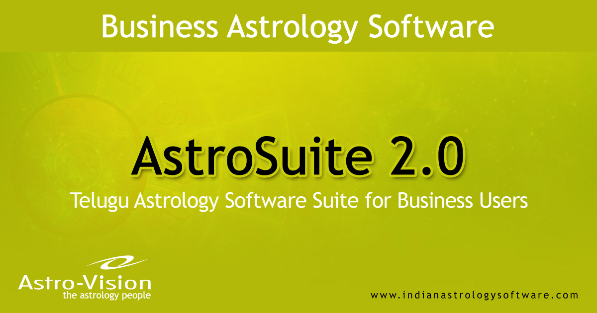 Astrology in telugu by date of birth and time software